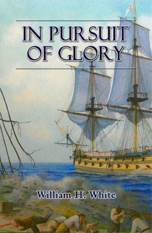 Product Description: InThe Greater the Honor, White weaves an imaginative tale of young men in war set against an historical background that is rich with authentic detail.In Pursuit of Glory, White provides a prelude to the War of 1812 with fast paced narration covering many pre-war events including theChesapeake/Leopardincident and the court martial of James Barron. The story moves through the early days of the war at sea, and culminates in the single ship duel involving USSUnited Statesand HMSMacedonian.</br></br>Oliver Baldwin returns to the action in this novel, along with some of the real and fictitious characters fromThe Greater The Honor. A sequel toThe Greater the Honor. Hard cover.</br> In Pursuit of Glory (HC) by William White